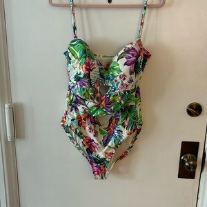 Tropical Pattern swimsuit